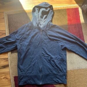 Eddie Bauer Men's Navy Zip-Up Sweater